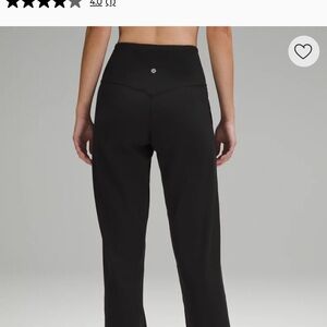 lululemon athletica Black Wide-Leg High-Rise Pants